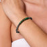 Rêveur | Argent | Nouvelle Agate verte | Bracelet d'expression de pierres précieuses